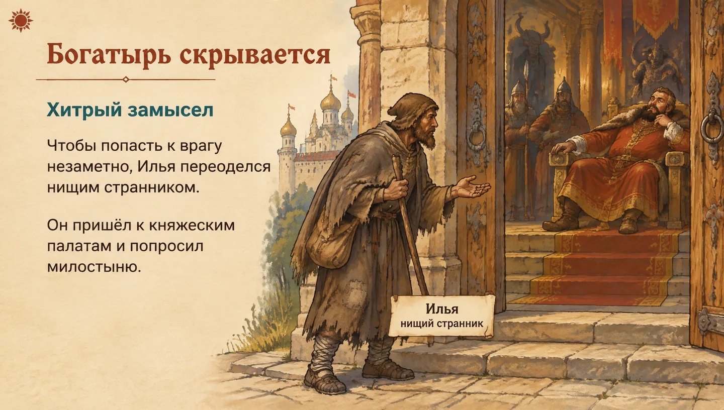 Богатырь скрывается