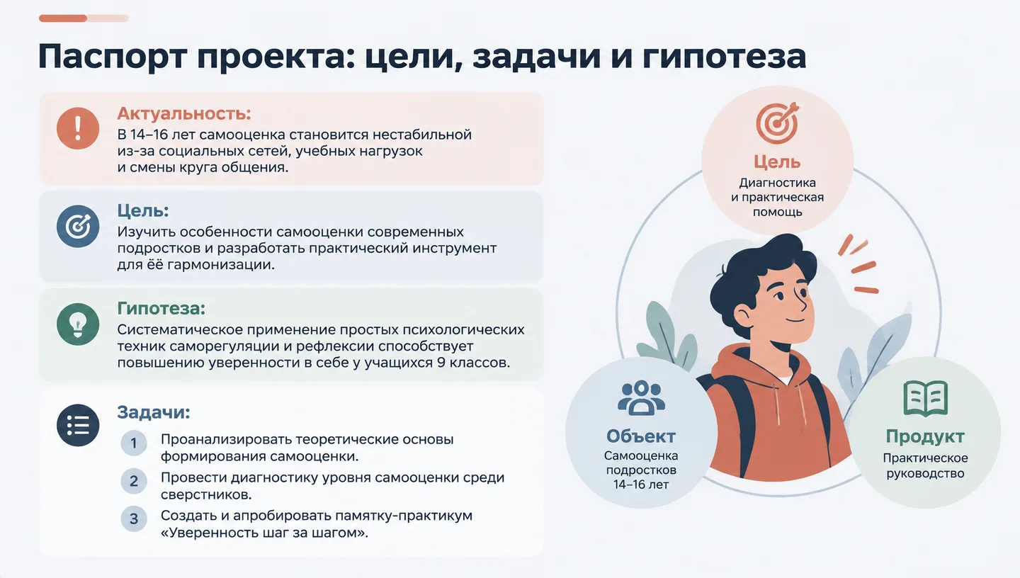 Паспорт проекта: цели, задачи и гипотеза
