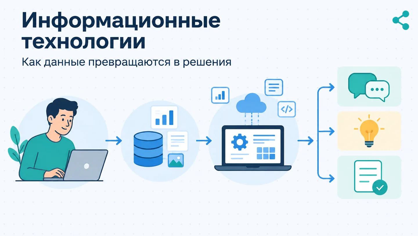 Первый слайд: Информационные технологии
