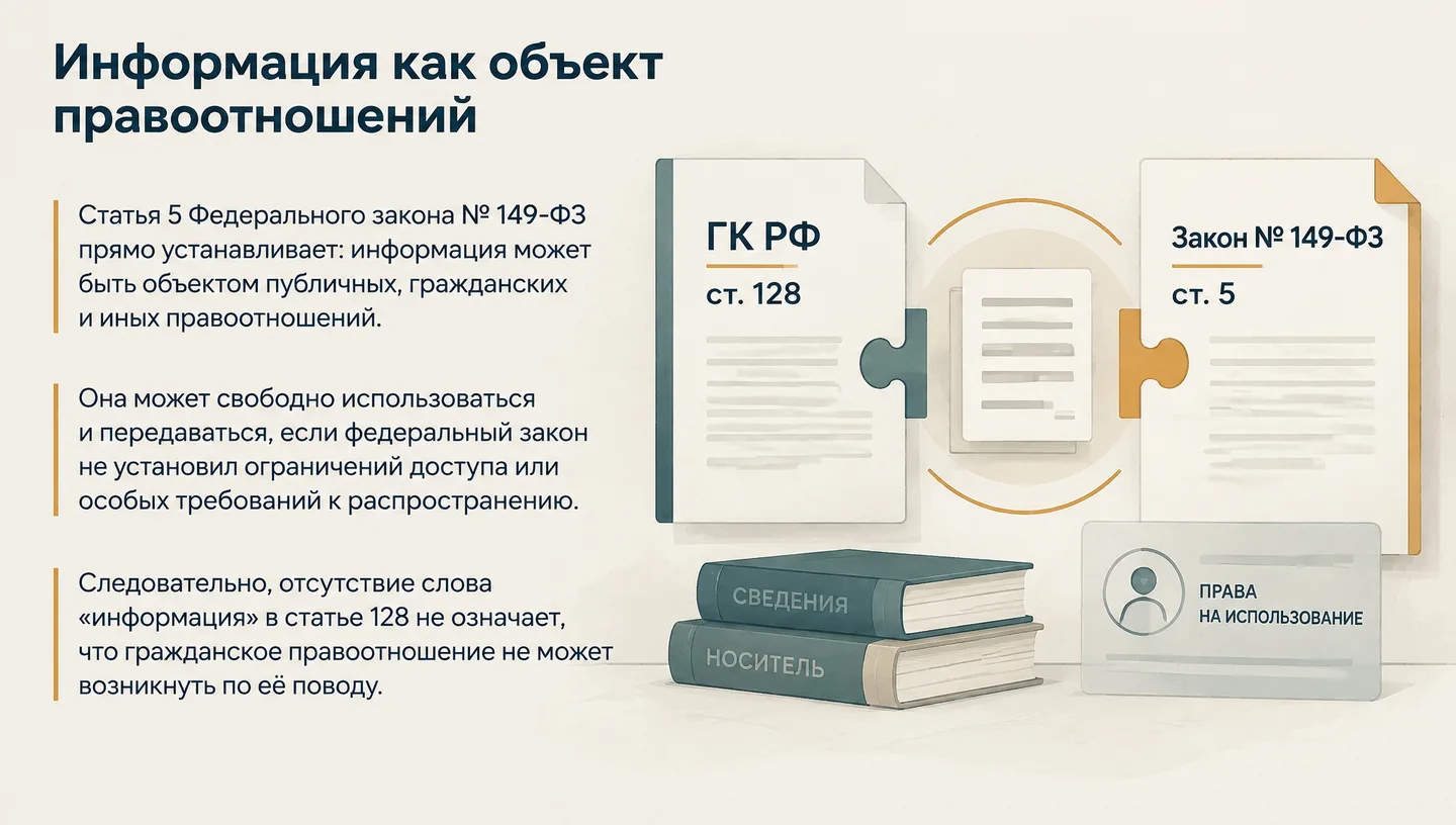 Информация как объект правоотношений
