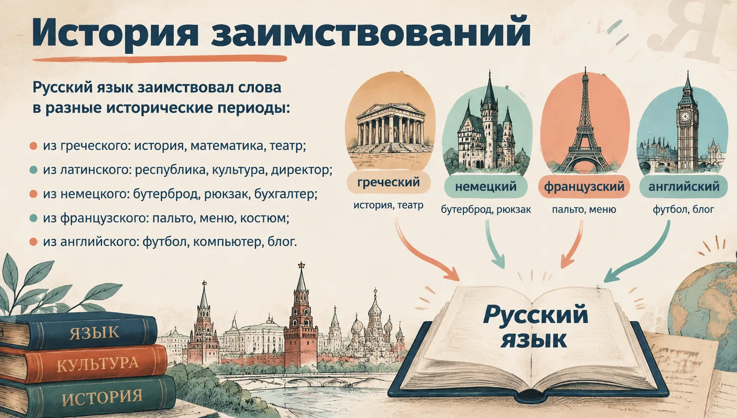 История заимствований