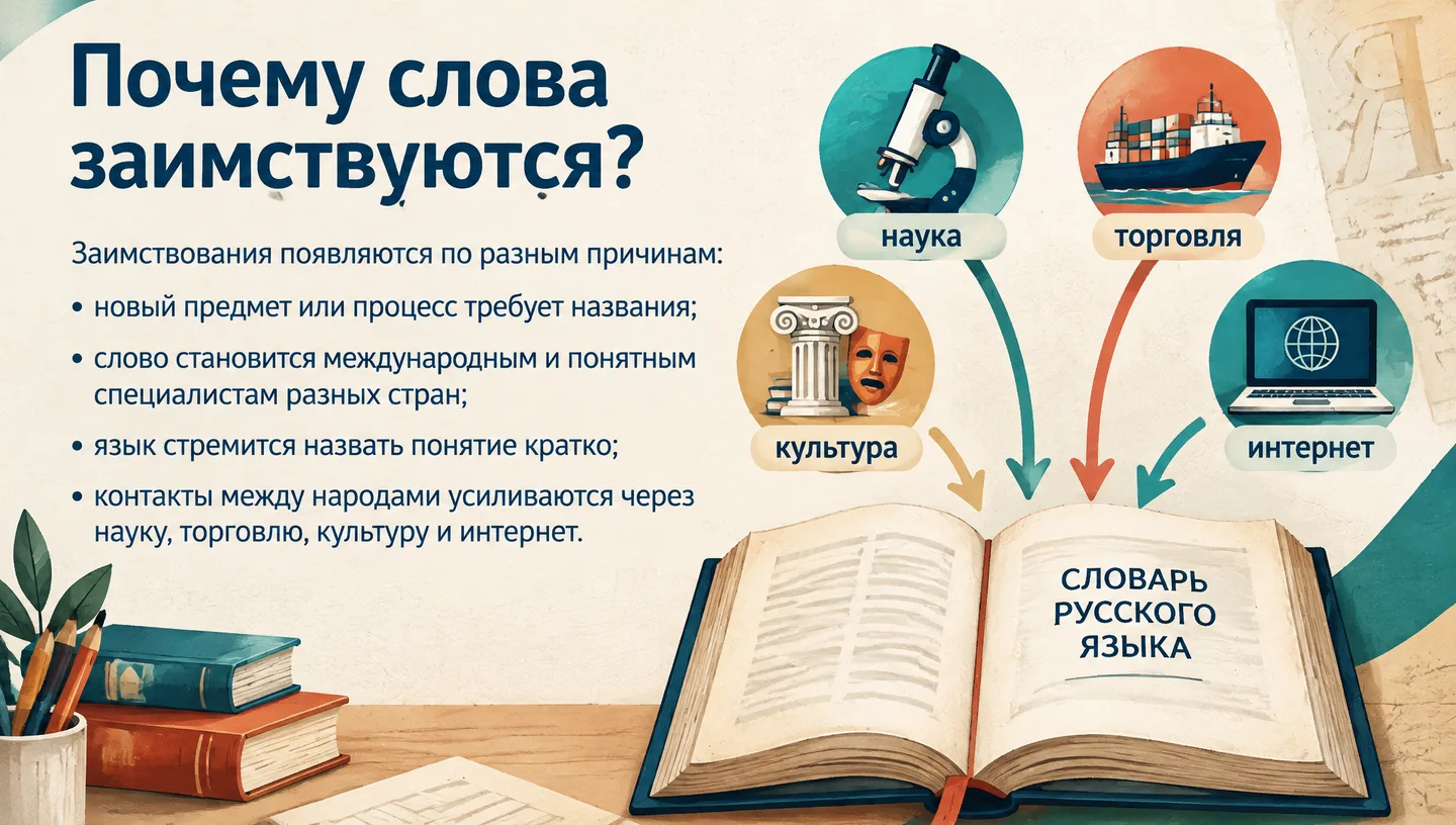 Почему слова заимствуются?