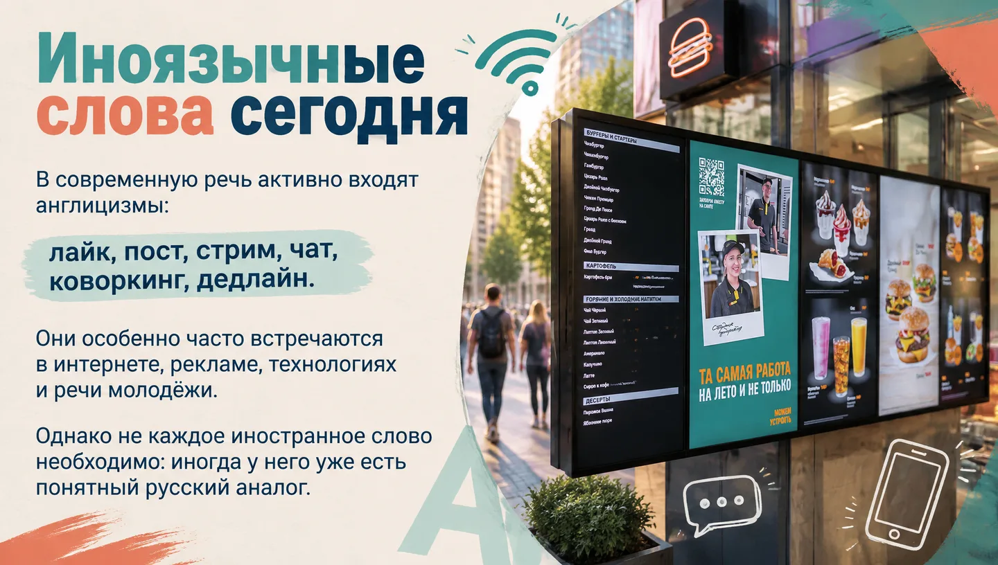 Иноязычные слова сегодня