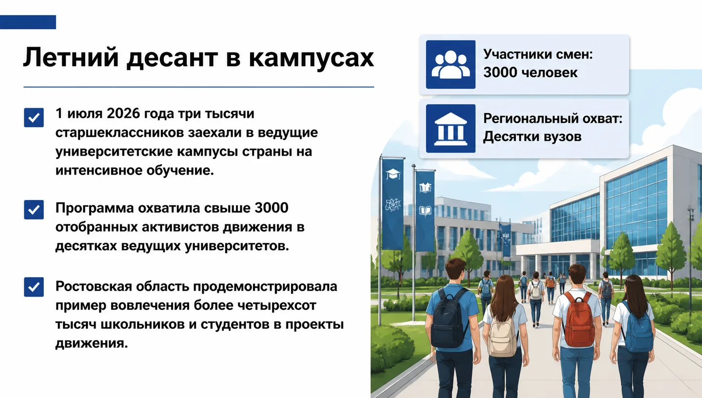 Летний десант в кампусах