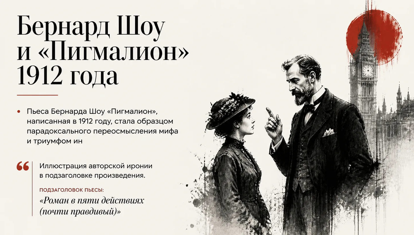 Бернард Шоу и «Пигмалион» 1912 года