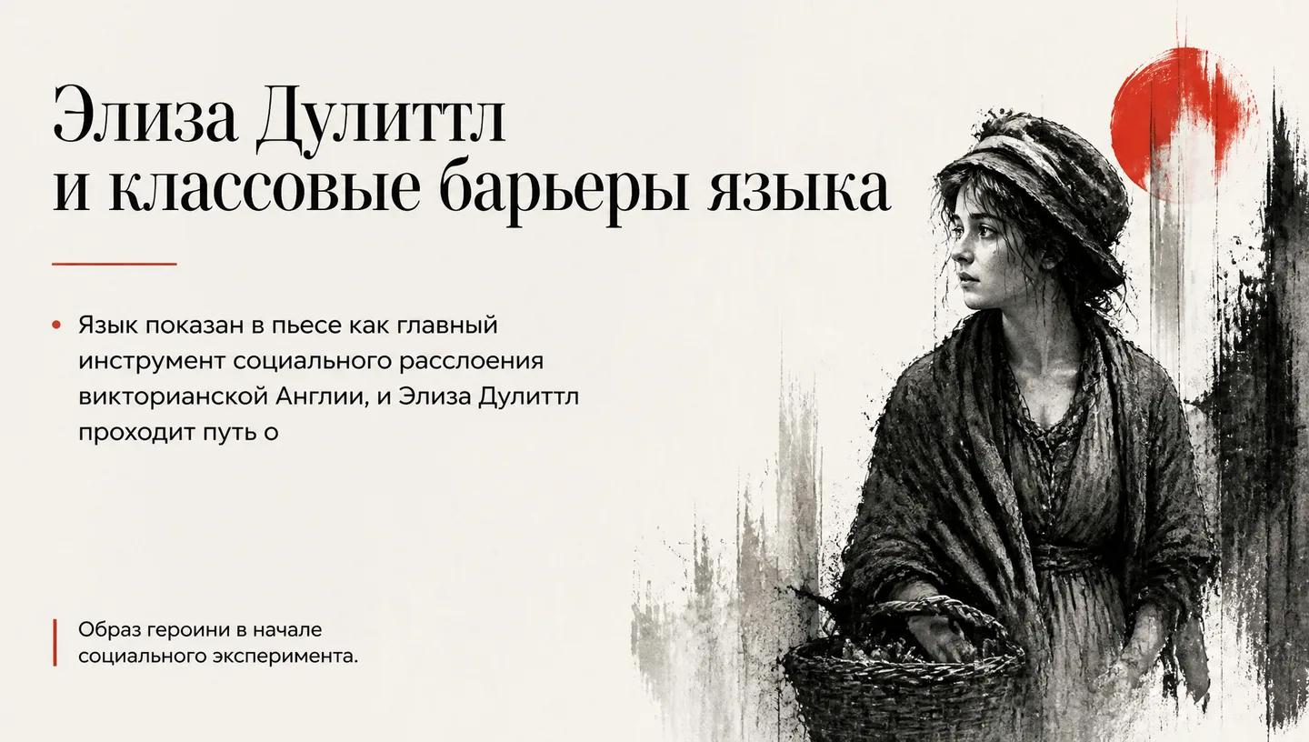 Элиза Дулиттл и классовые барьеры языка