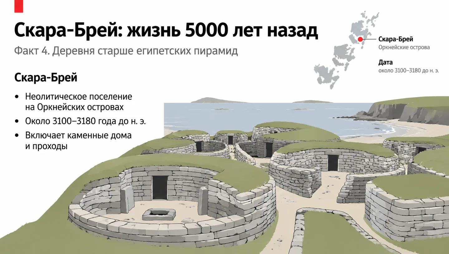 Скара-Брей: жизнь 5000 лет назад