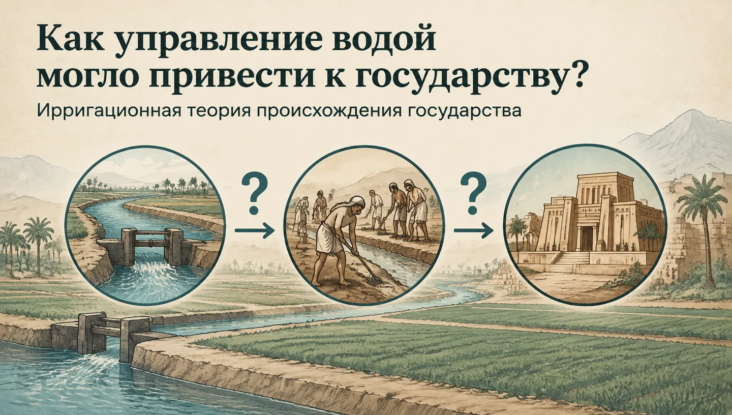 Первый слайд: Как управление водой могло привести к государству?