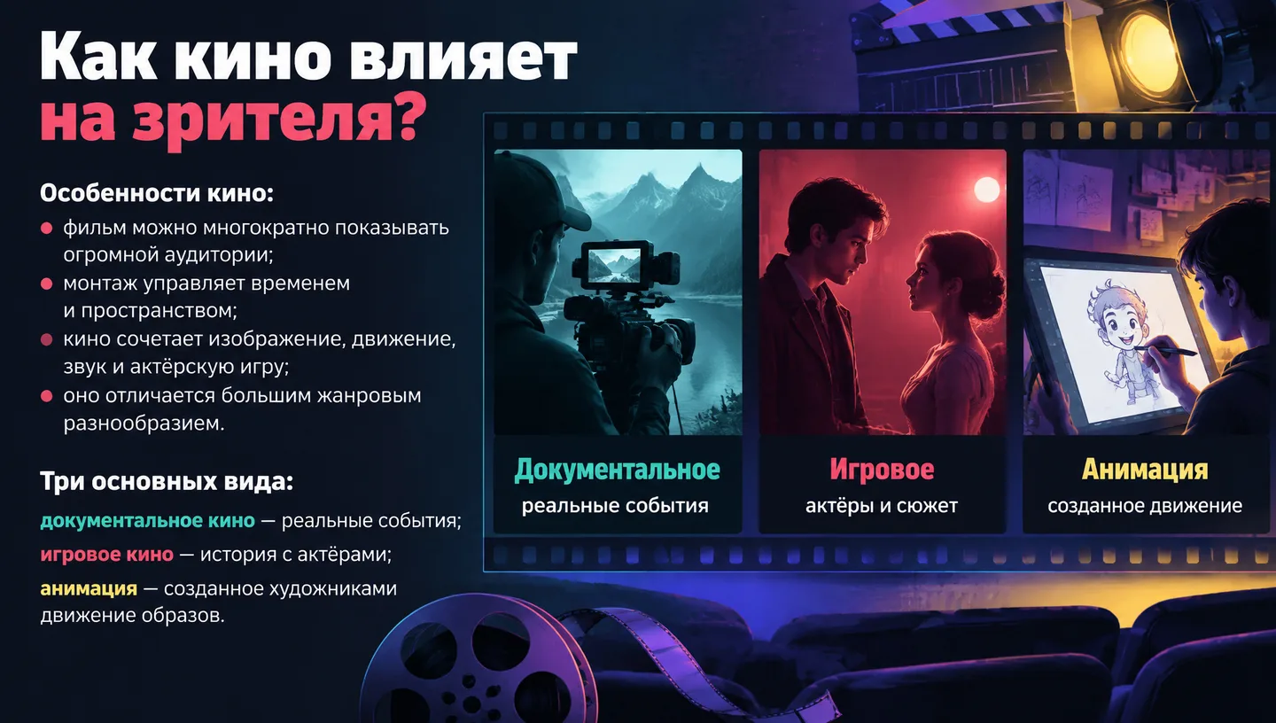 Как кино влияет на зрителя?