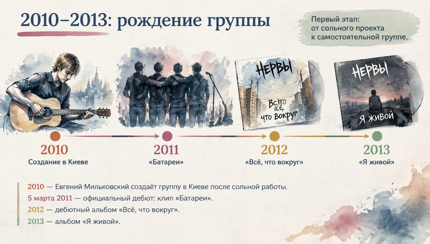2010–2013: рождение группы