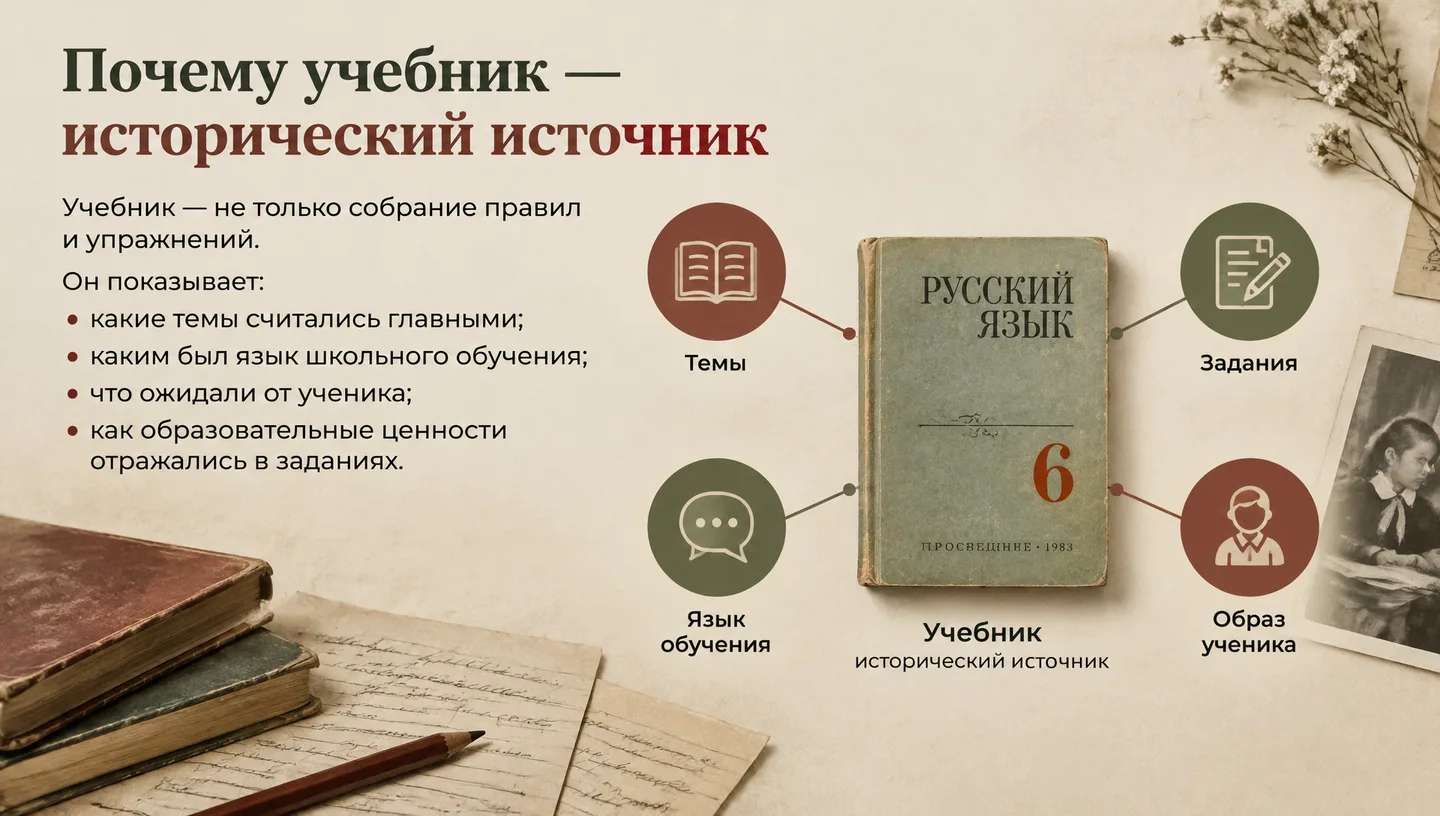 Почему учебник — исторический источник
