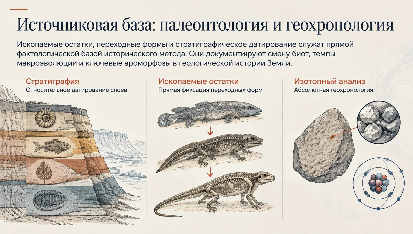 Источниковая база: палеонтология и геохронология