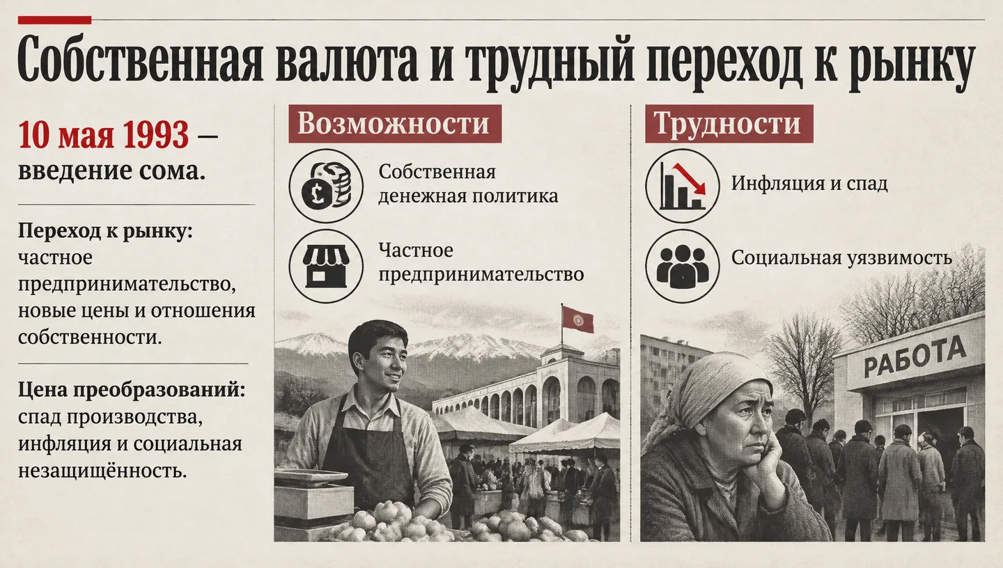 Собственная валюта и трудный переход к рынку