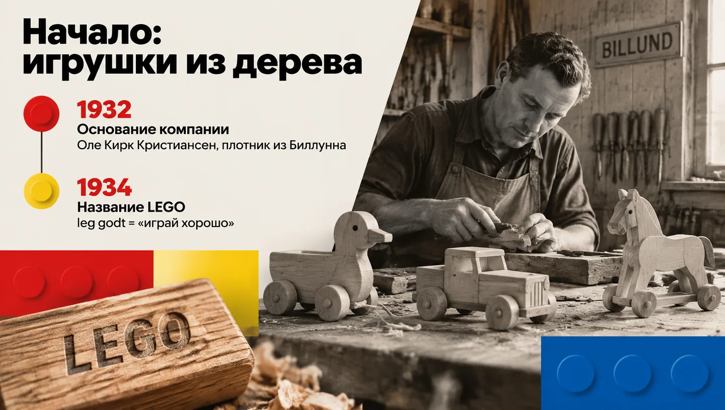 Начало: игрушки из дерева