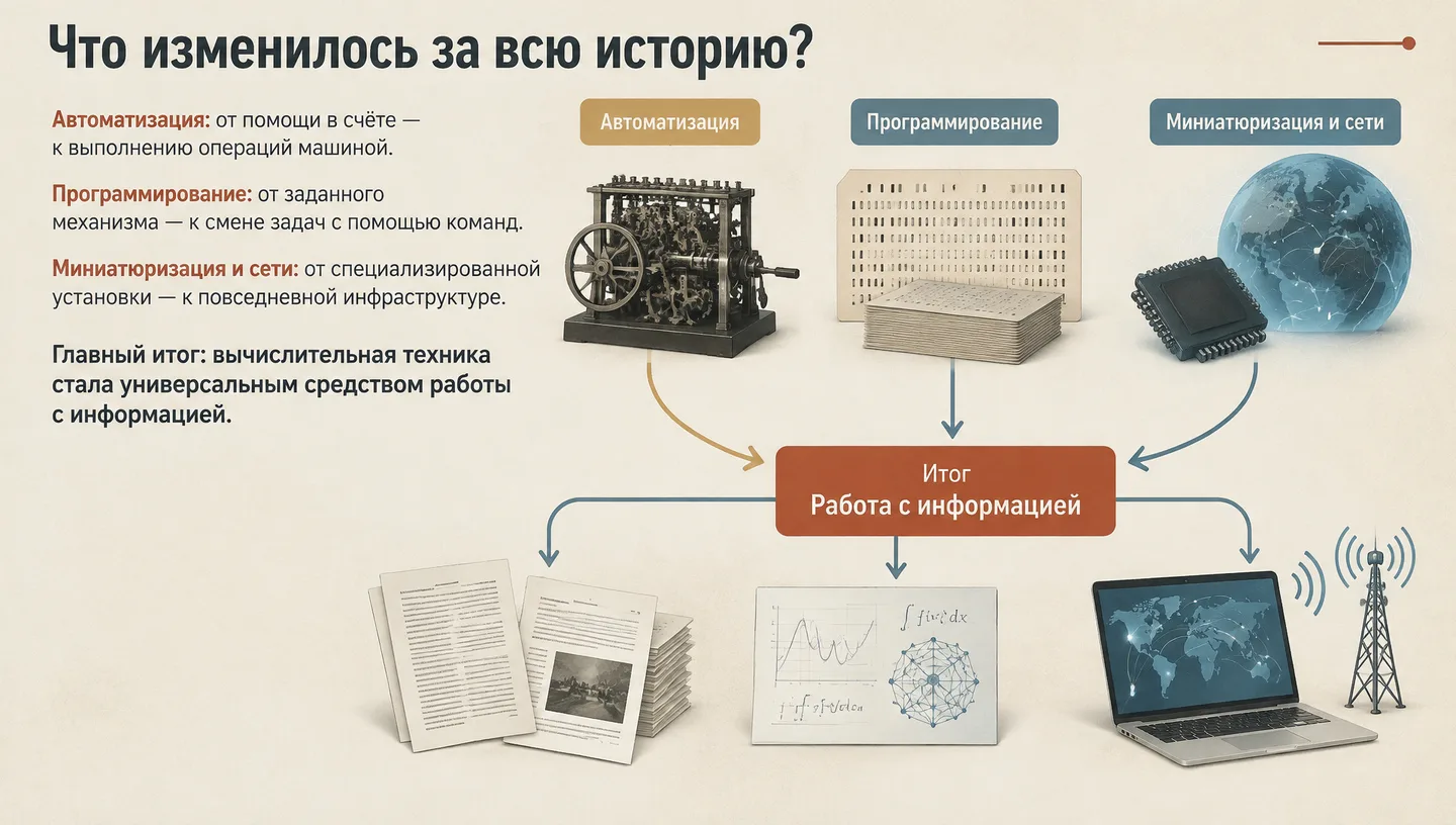 Что изменилось за всю историю?