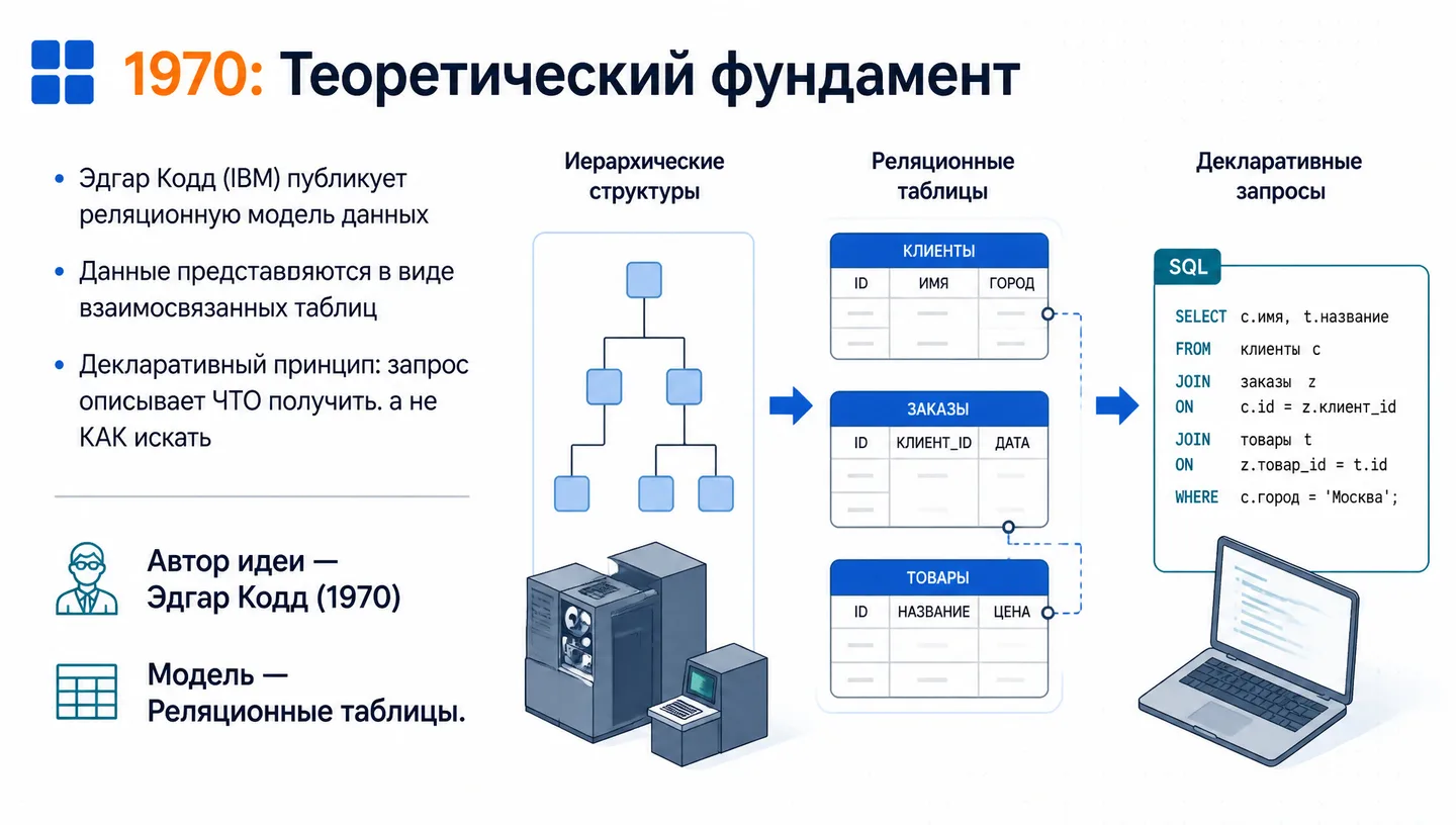 1970: Теоретический фундамент