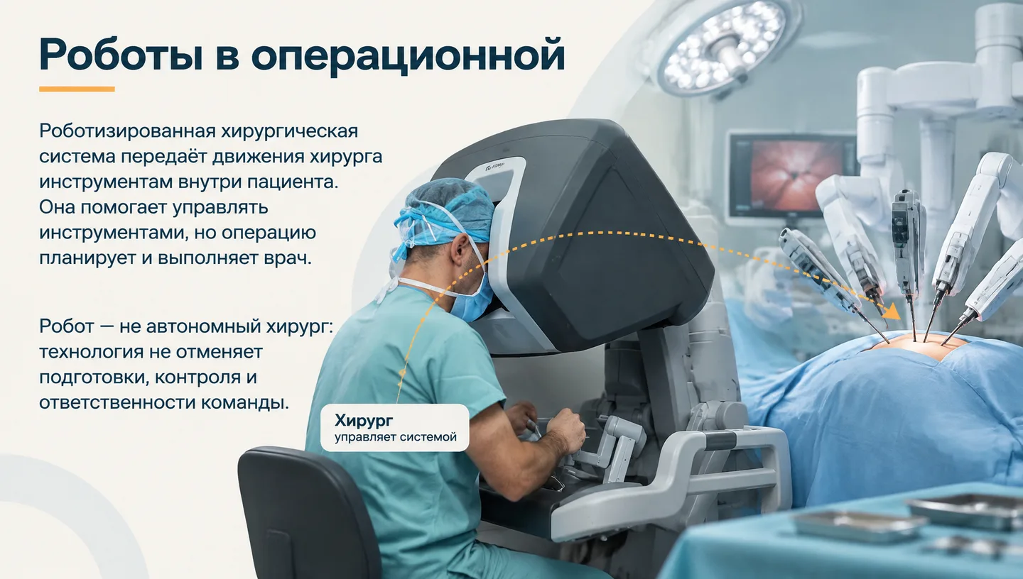 Роботы в операционной