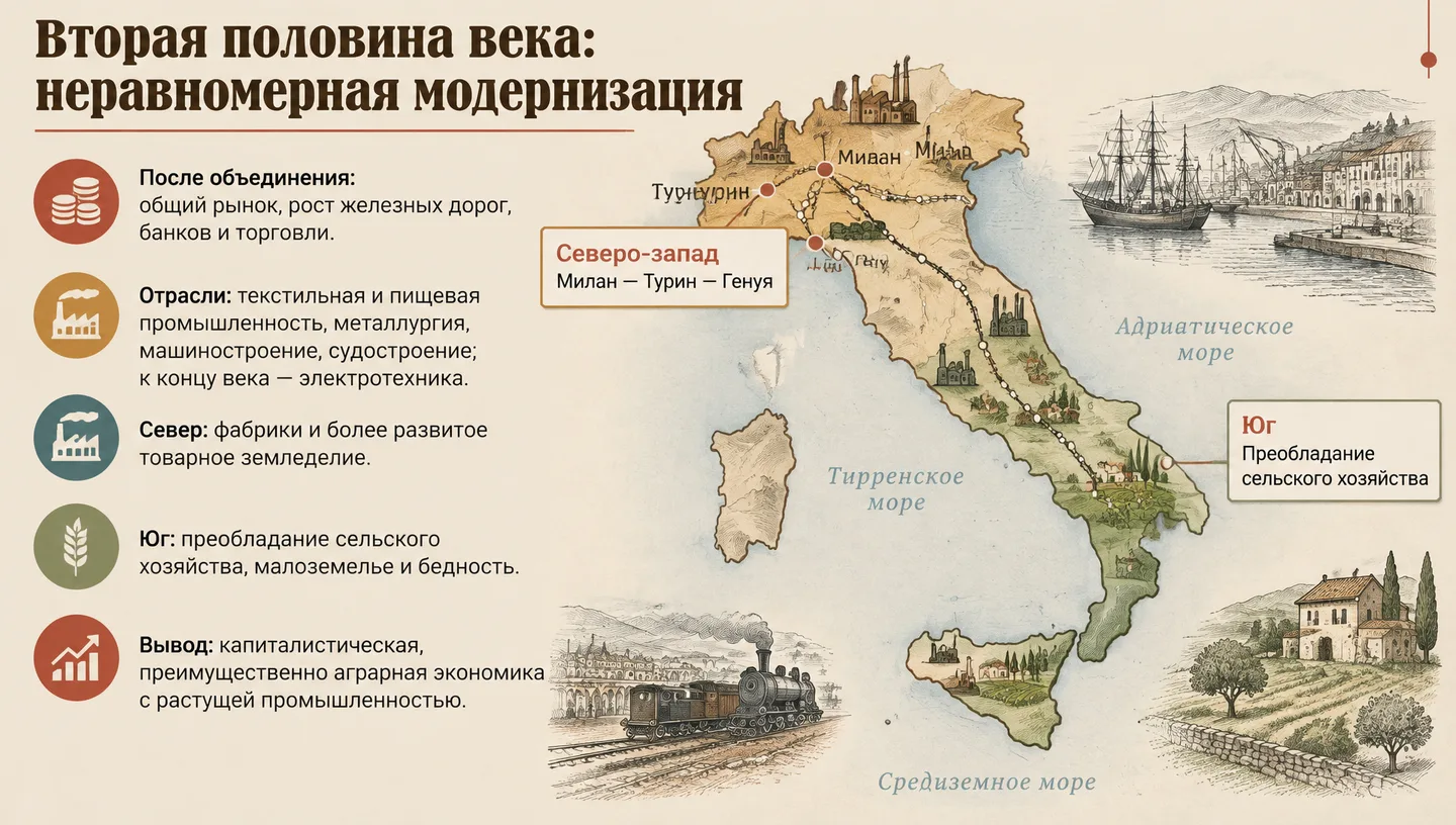 Вторая половина века: неравномерная модернизация