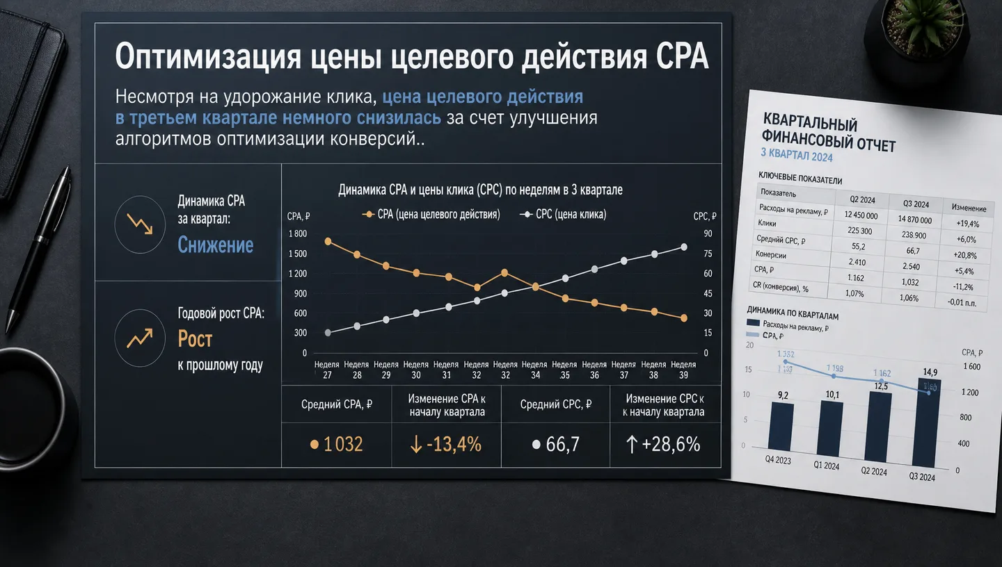 Оптимизация цены целевого действия CPA