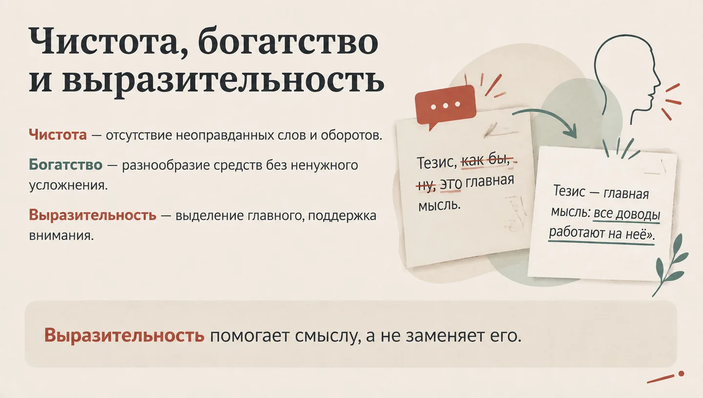 Чистота, богатство и выразительность