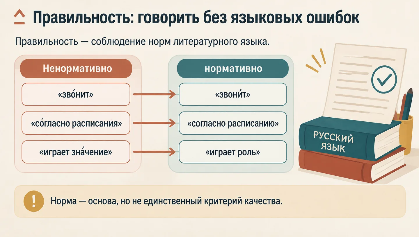 Правильность: говорить без языковых ошибок