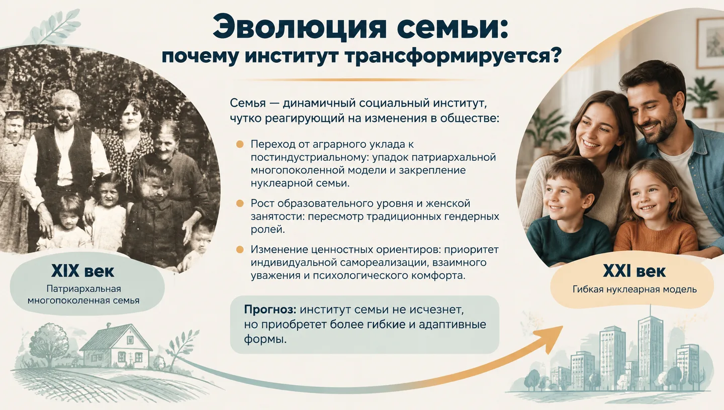 Эволюция семьи: почему институт трансформируется?