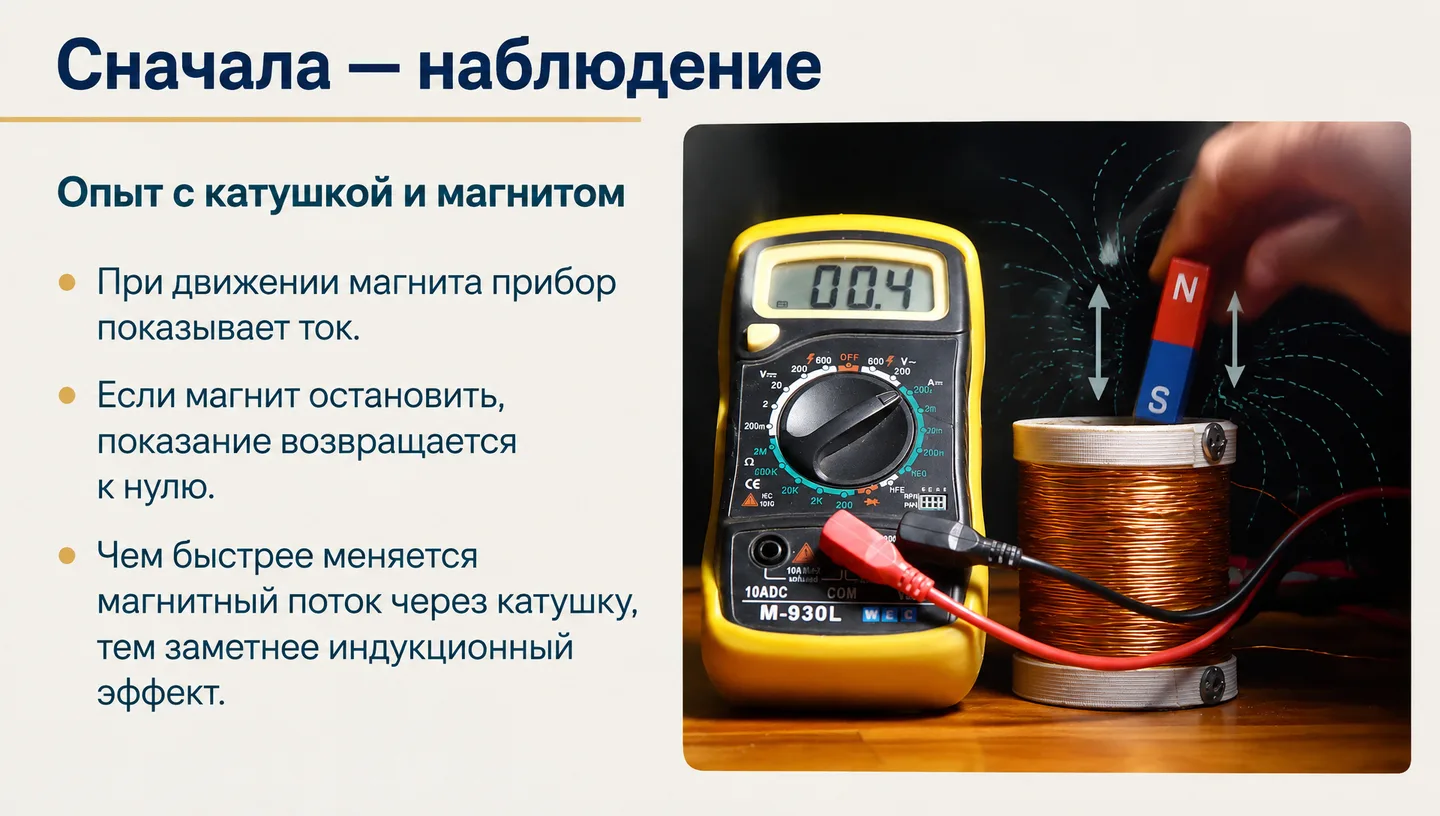 Сначала — наблюдение