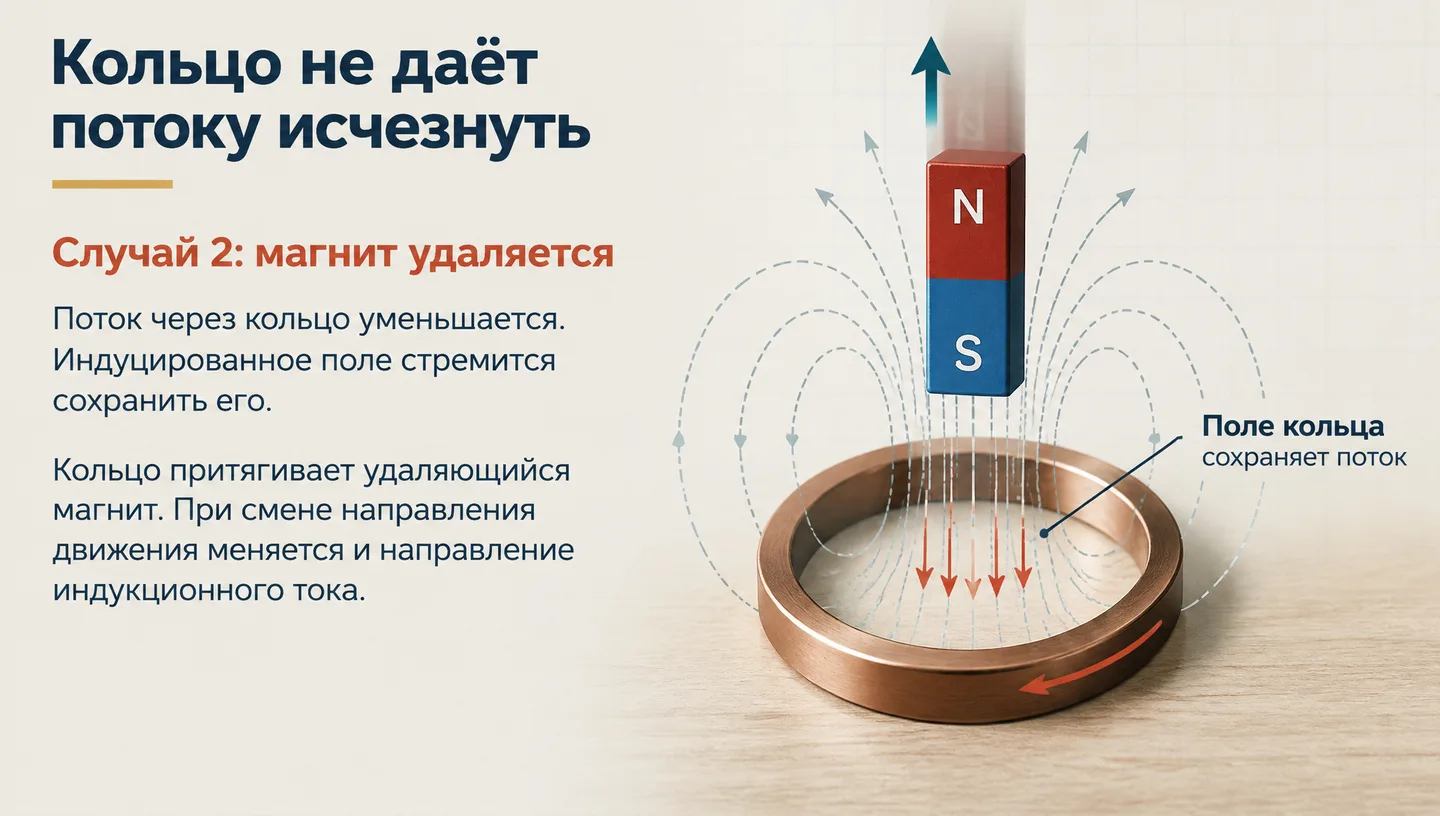 Кольцо не даёт потоку исчезнуть