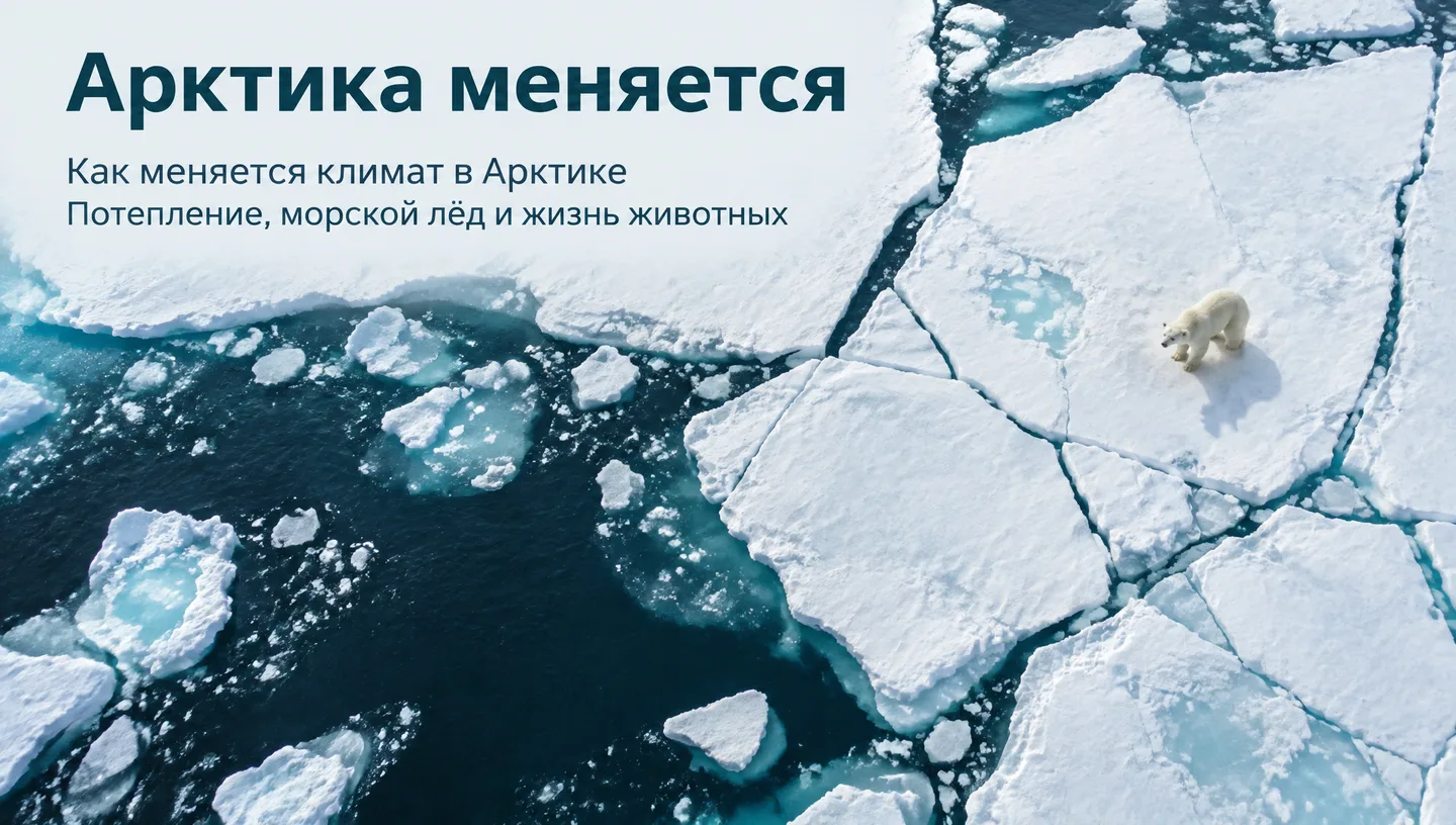 Первый слайд: Арктика меняется