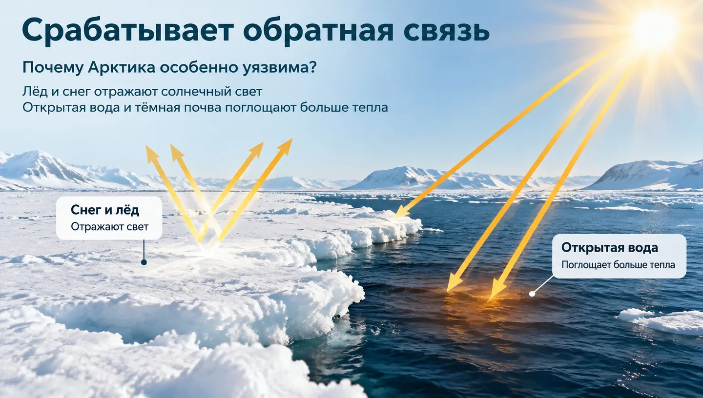 Срабатывает обратная связь