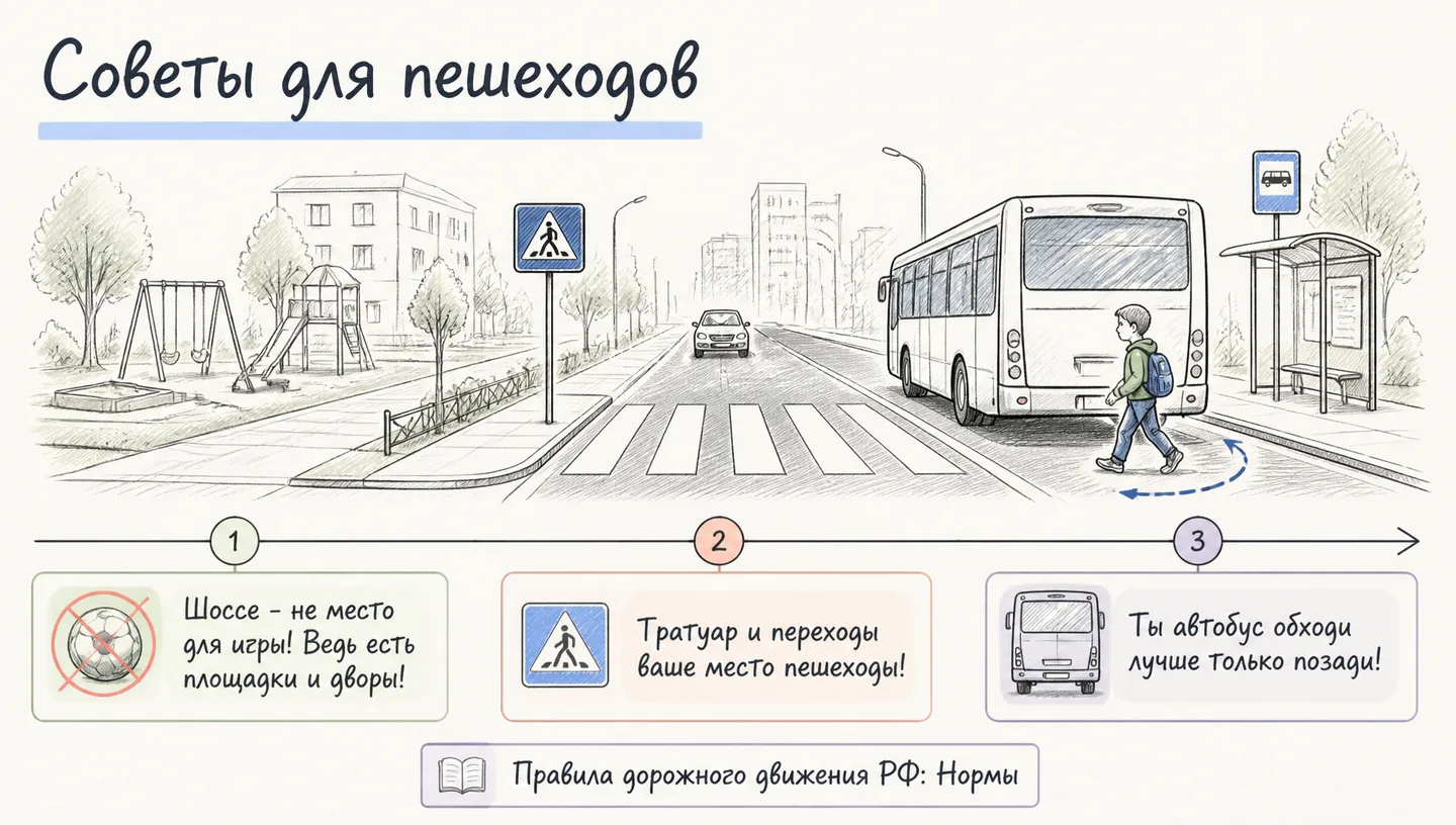 Советы для пешеходов