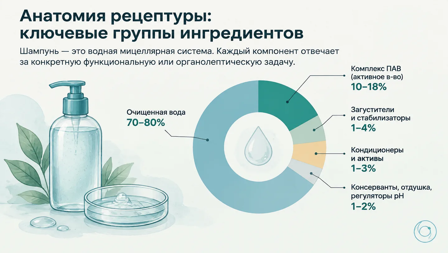 Анатомия рецептуры: ключевые группы ингредиентов