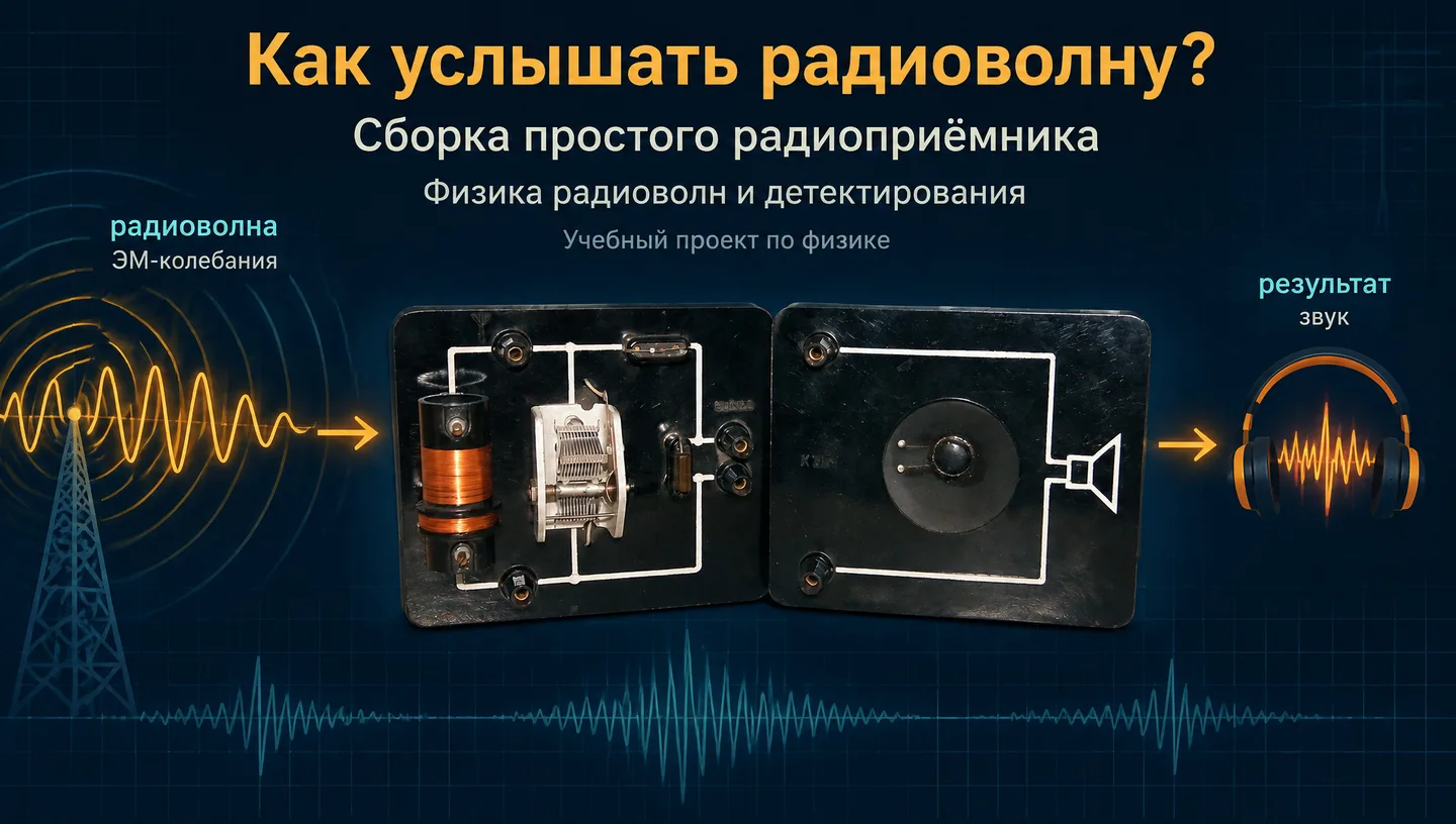 Первый слайд: Как услышать радиоволну?