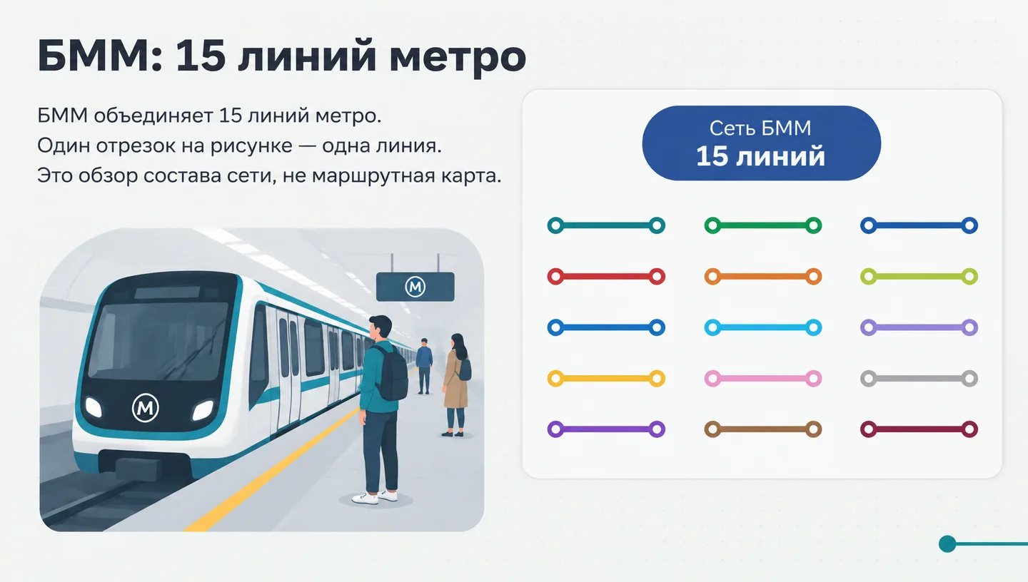БММ: 15 линий метро