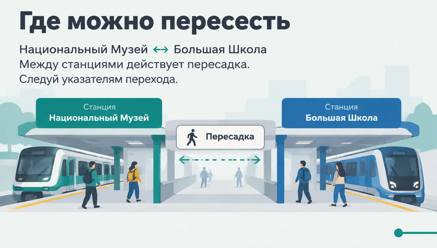 Где можно пересесть