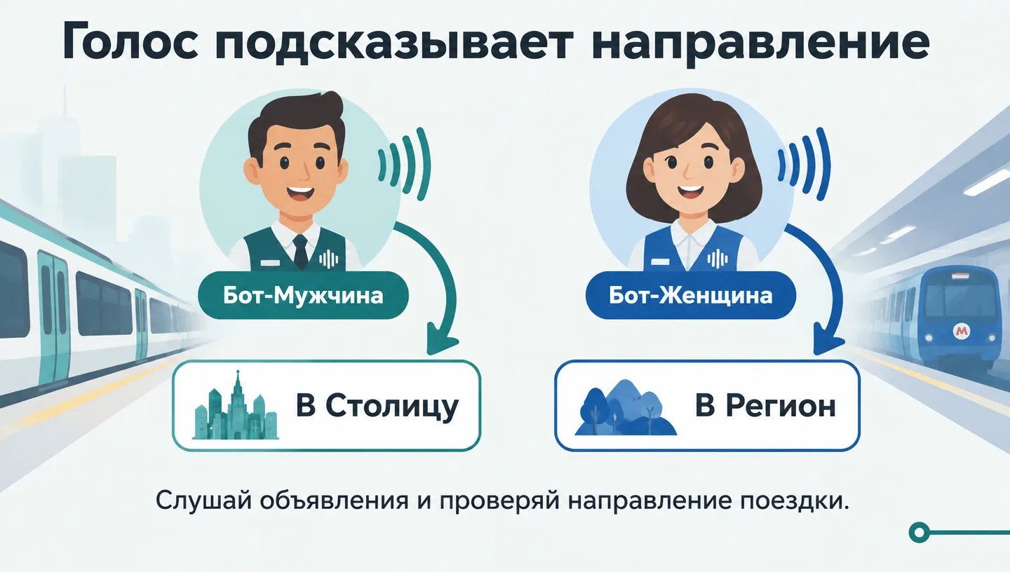 Голос подсказывает направление