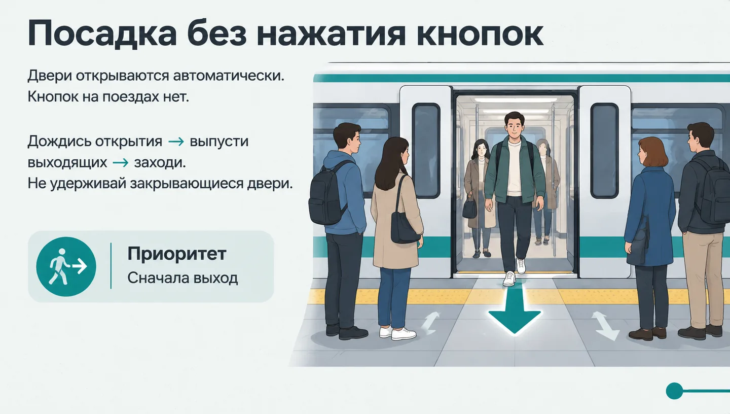 Посадка без нажатия кнопок