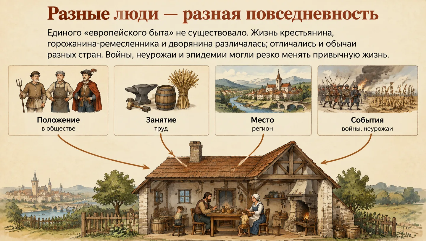 Разные люди — разная повседневность