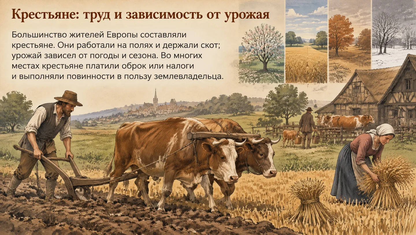 Крестьяне: труд и зависимость от урожая