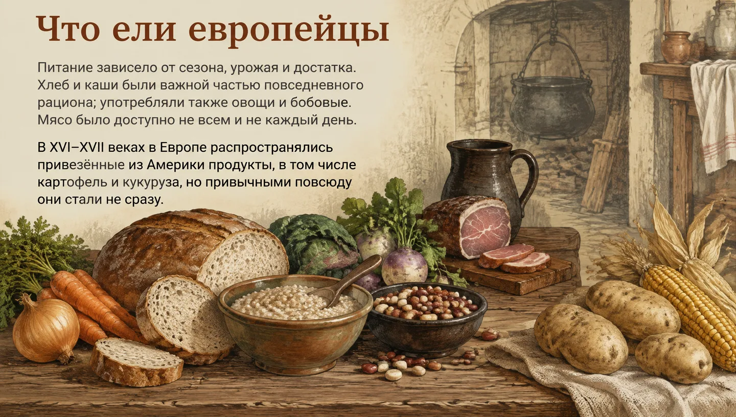 Что ели европейцы
