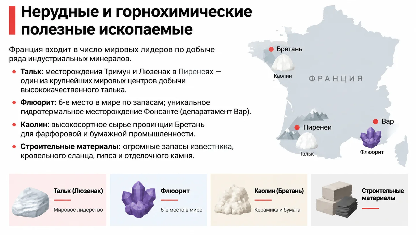 Нерудные и горнохимические полезные ископаемые