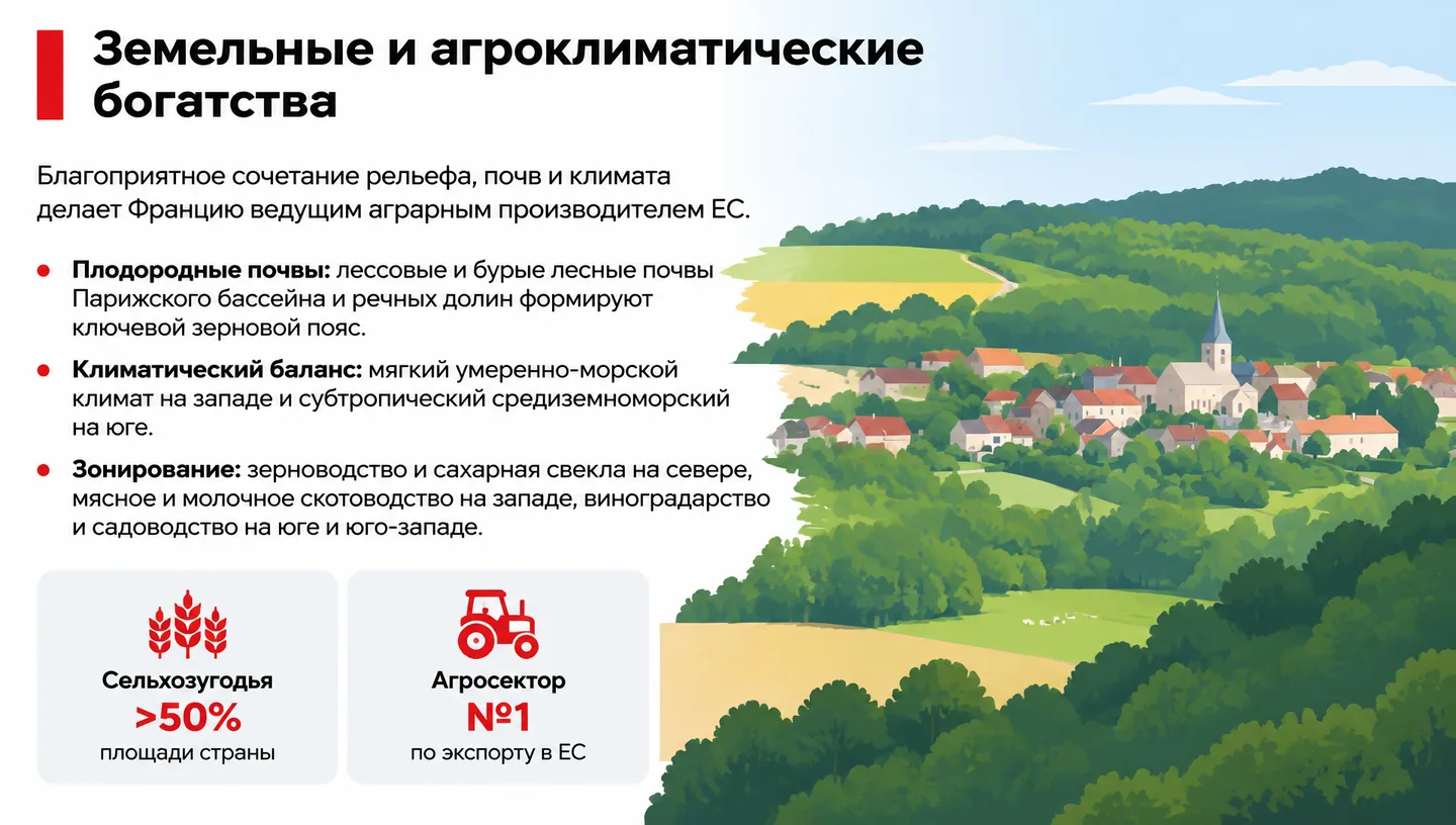 Земельные и агроклиматические богатства