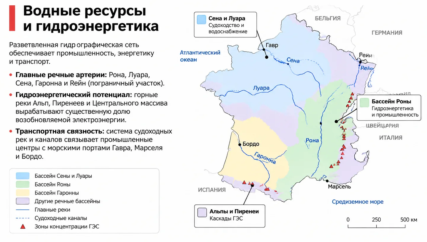 Водные ресурсы и гидроэнергетика