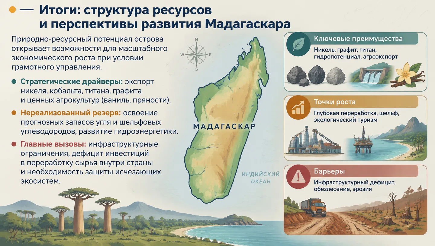 Итоги: структура ресурсов и перспективы развития Мадагаскара