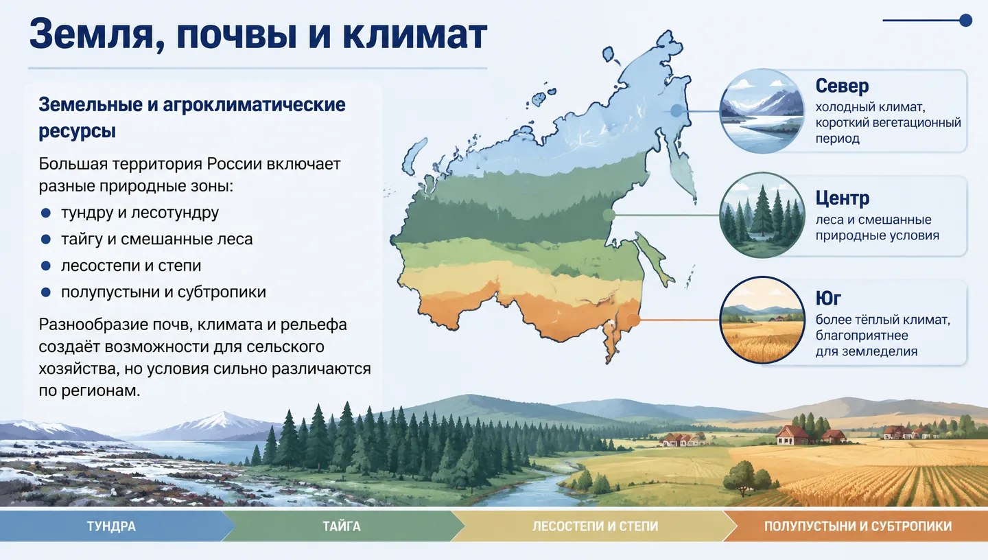 Земля, почвы и климат