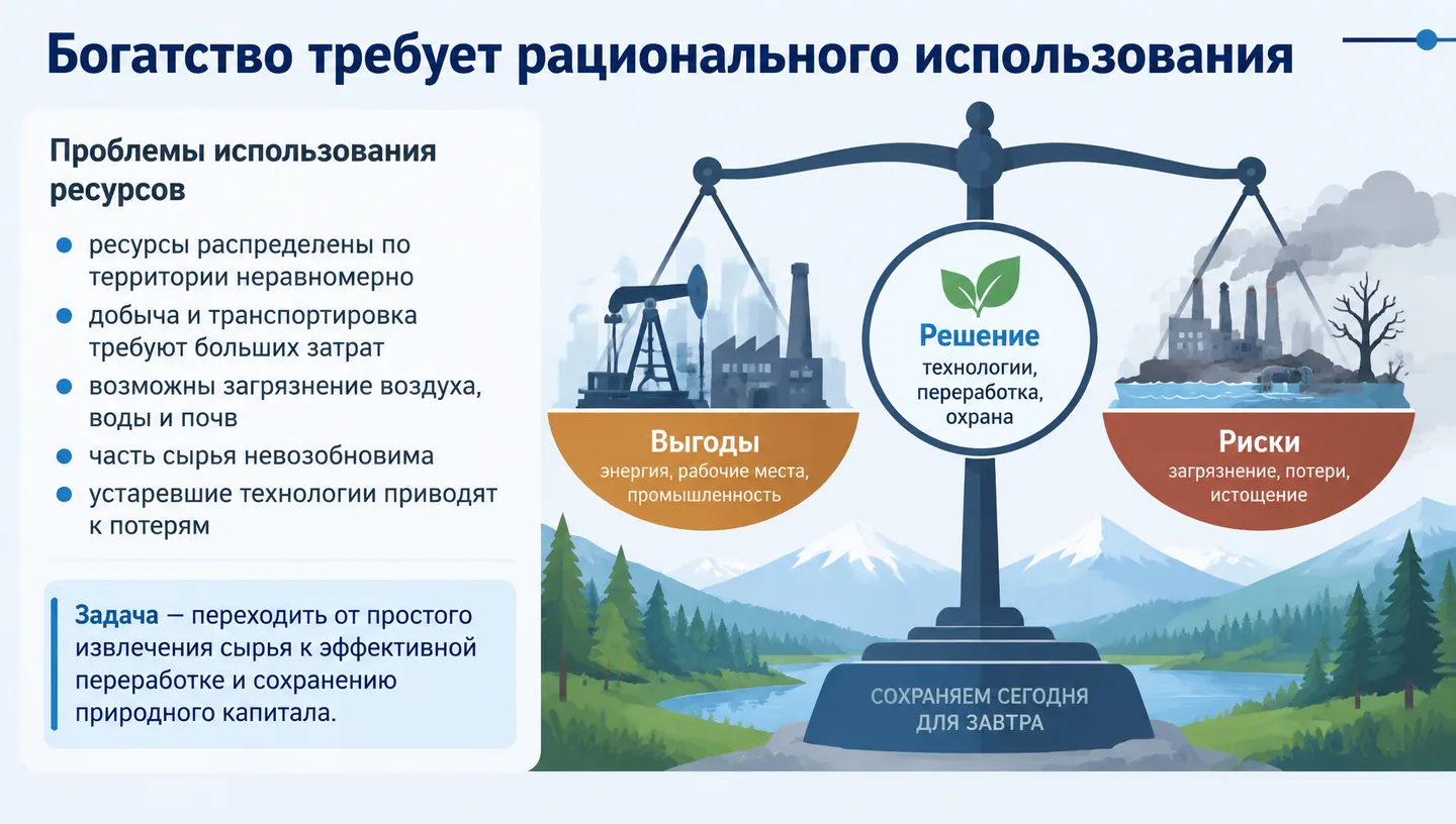 Богатство требует рационального использования