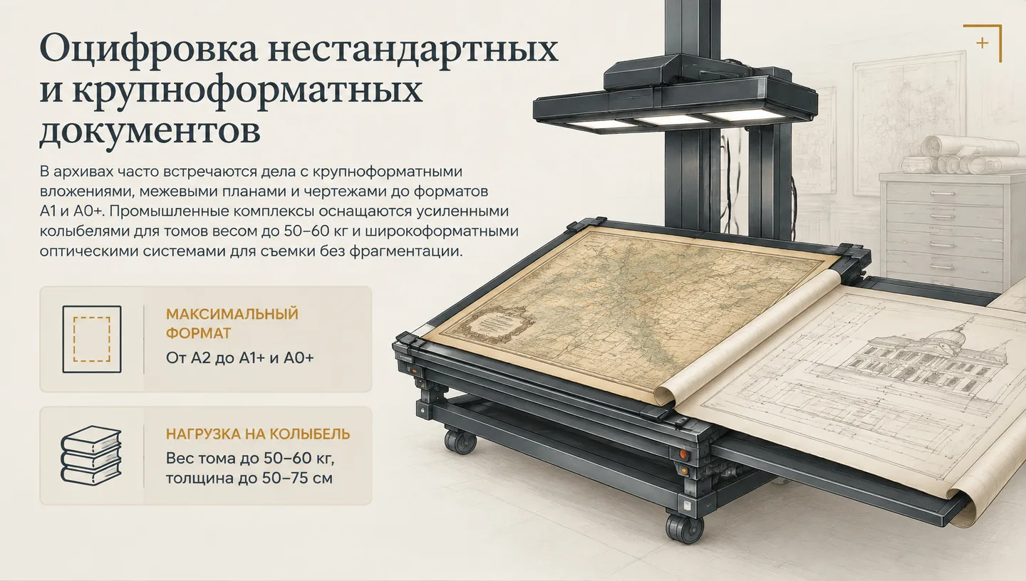 Оцифровка нестандартных и крупноформатных документов