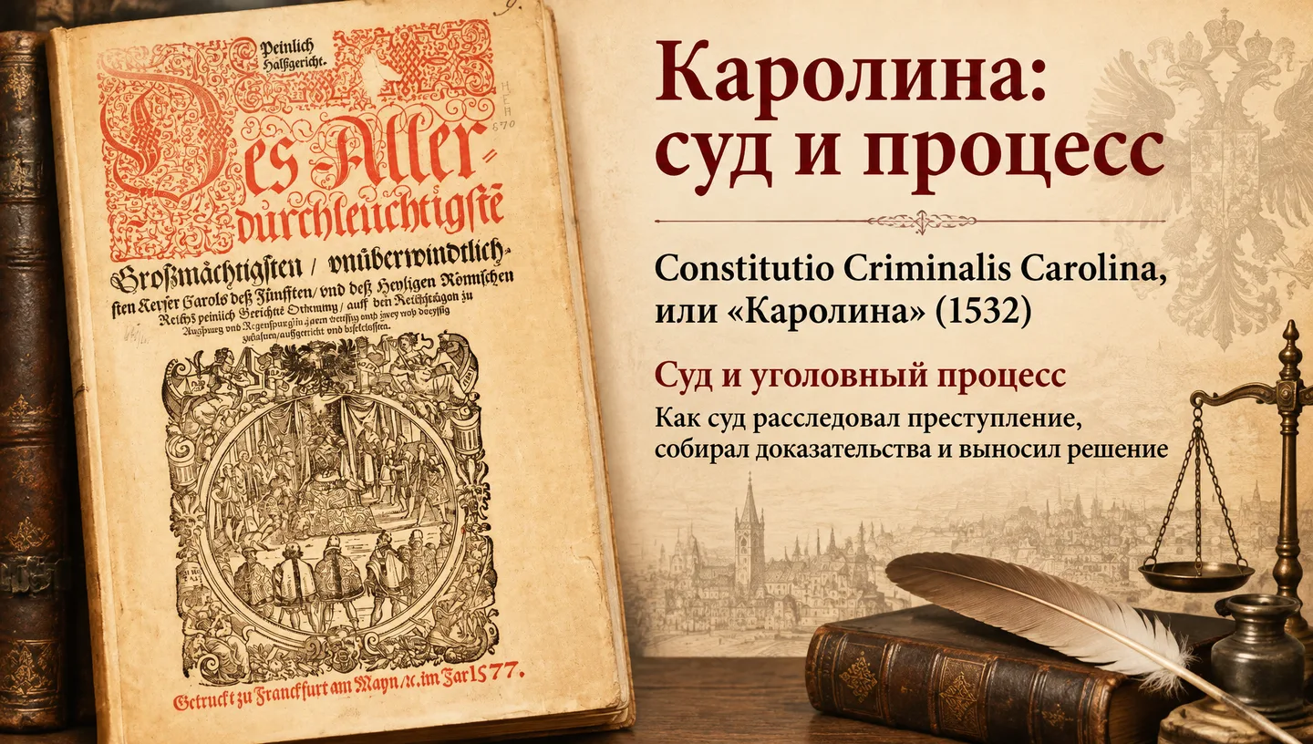 Первый слайд: Каролина: суд и процесс