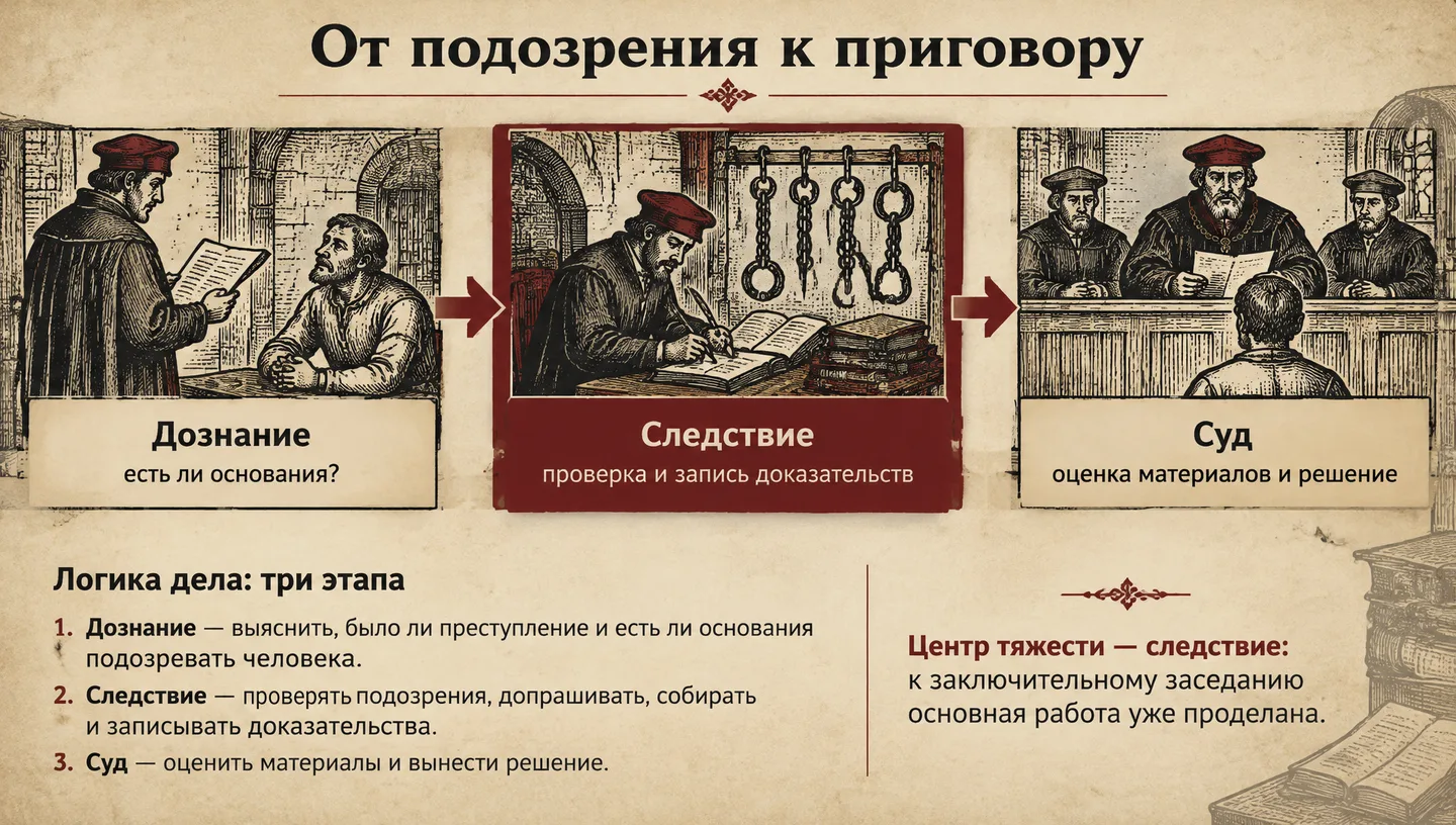 От подозрения к приговору