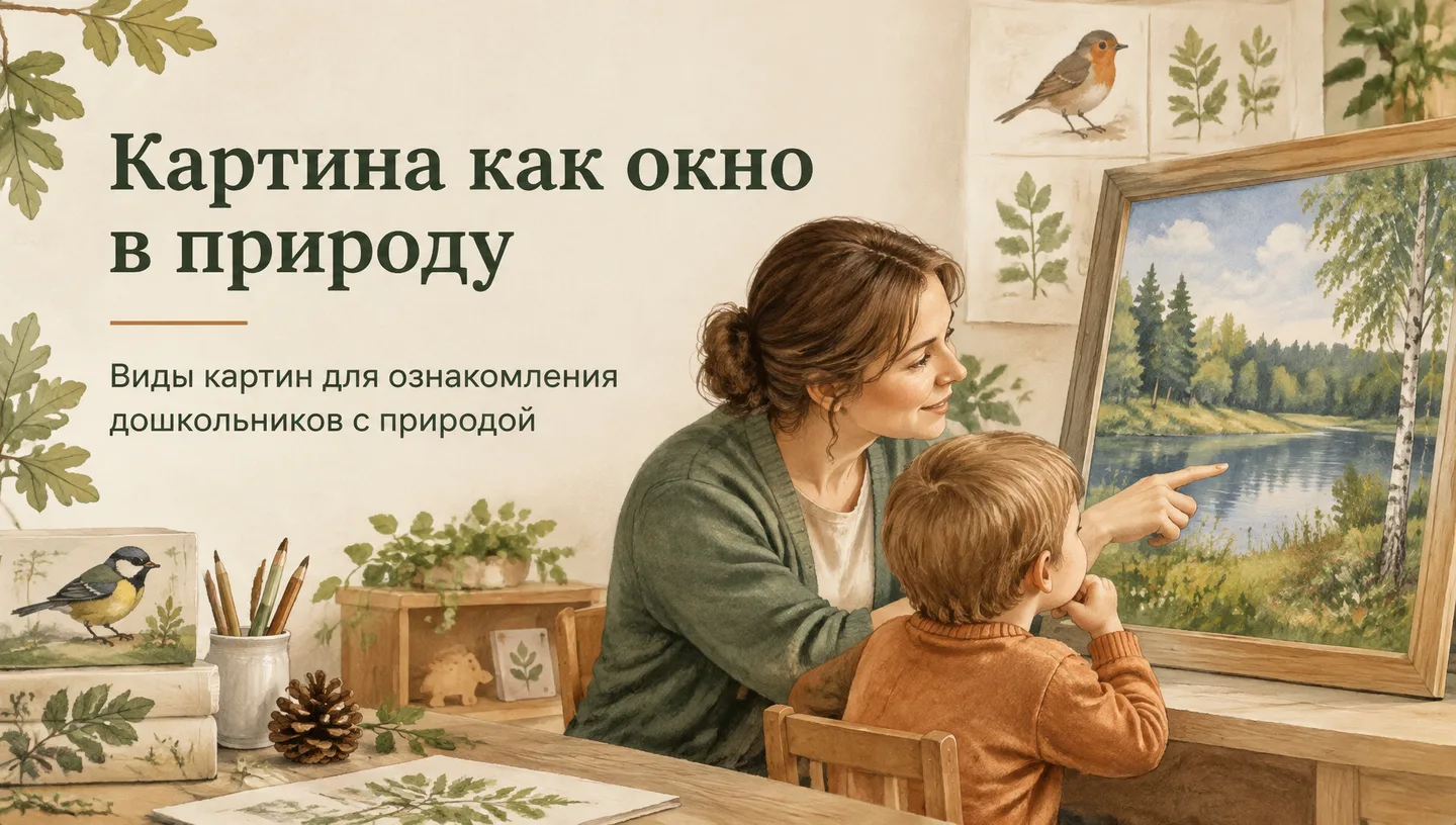 Первый слайд: Картина как окно в природу